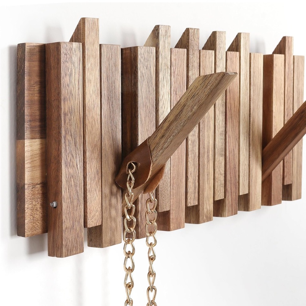 Brown Wall Coat Rack - Picture 5 of 5